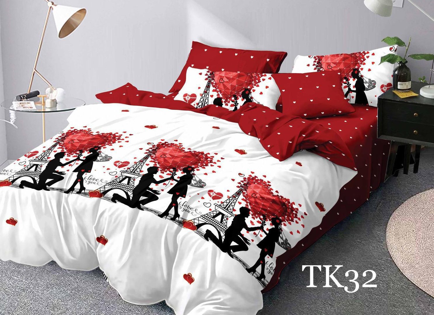 Lenjerie de pat Finet 6 piese cod-TK32 2