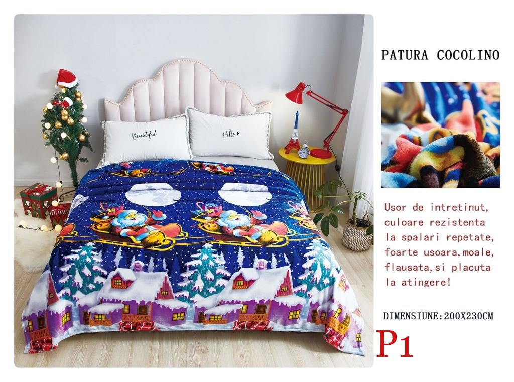 Pătura pufoasă COCOLINO, 2 persoane P1 2