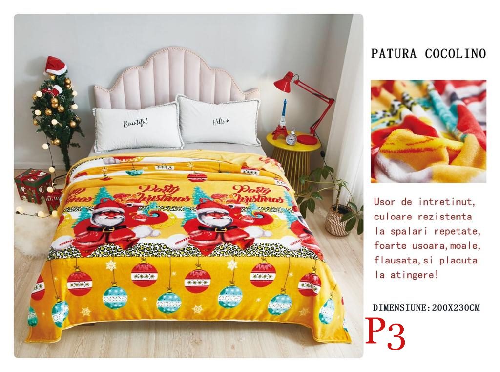 Pătura pufoasă COCOLINO, 2 persoane P3 2