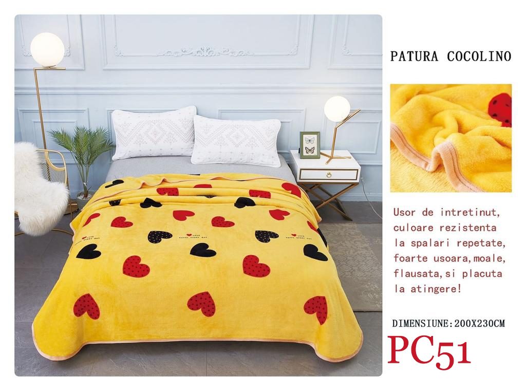 Pătura pufoasă COCOLINO, 2 persoane PC51 2