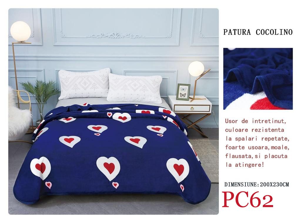 Pătura pufoasă COCOLINO, 2 persoane PC62 2