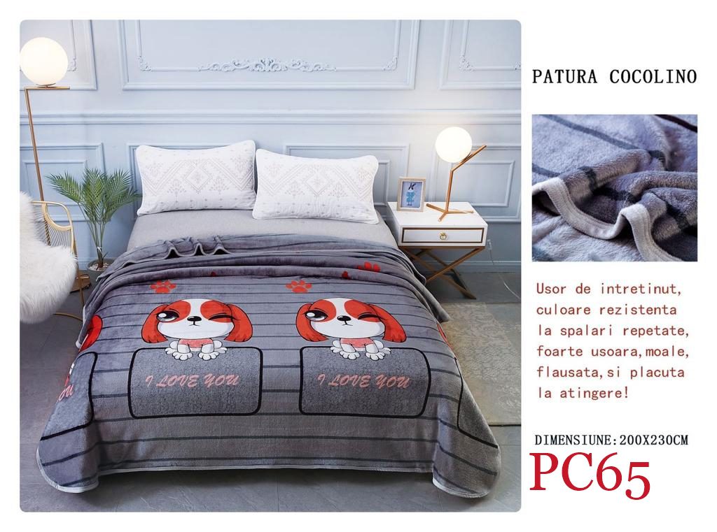 Pătura pufoasă COCOLINO, 2 persoane PC65 2