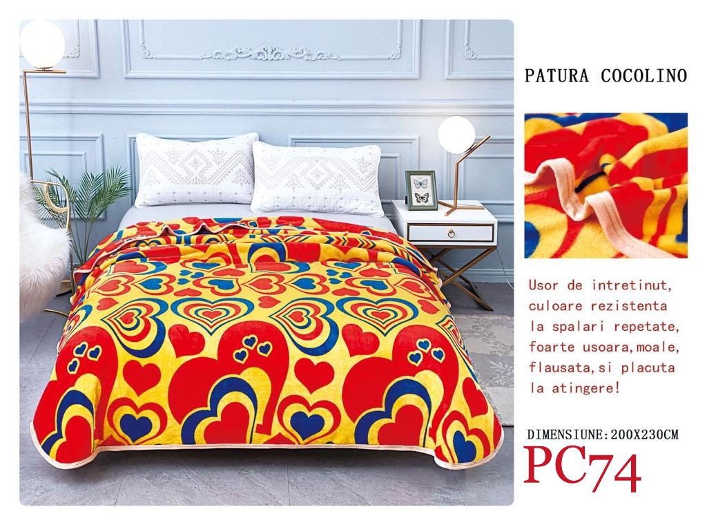 Pătura pufoasă COCOLINO, 2 persoane PC74 2