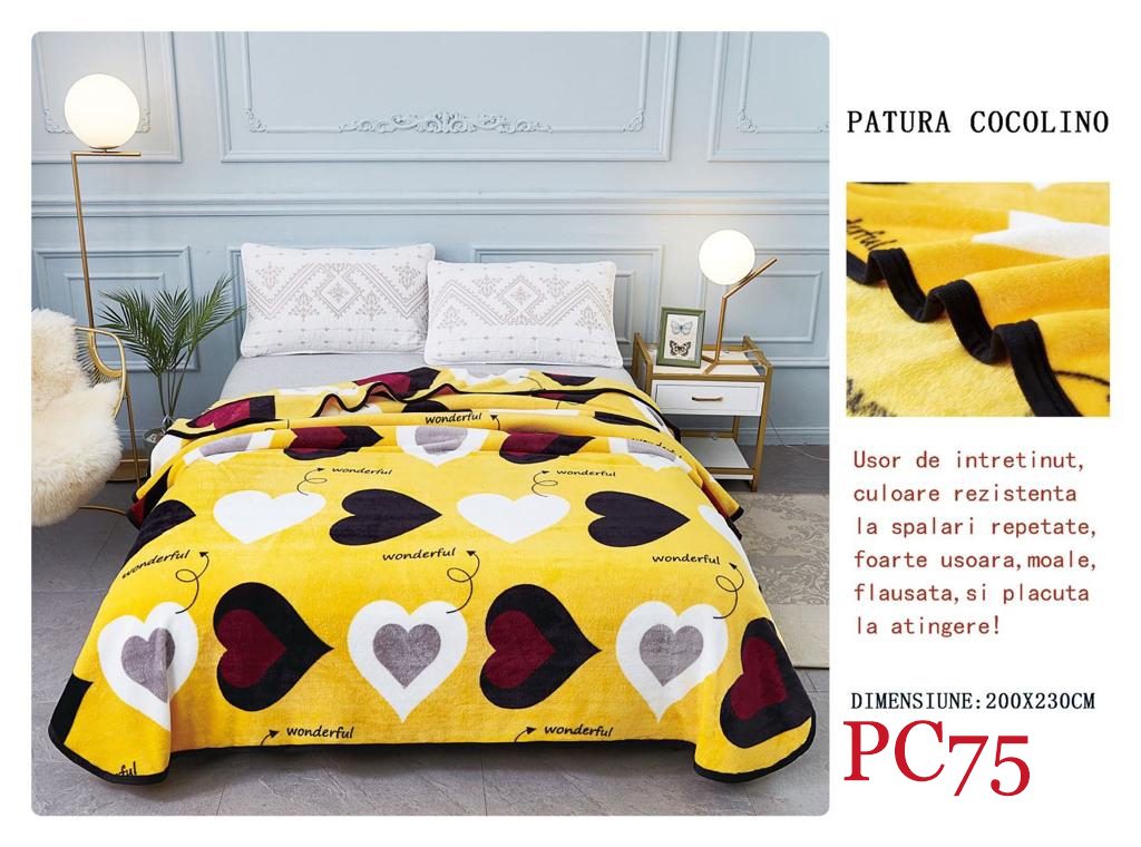 Pătura pufoasă COCOLINO, 2 persoane PC75 2