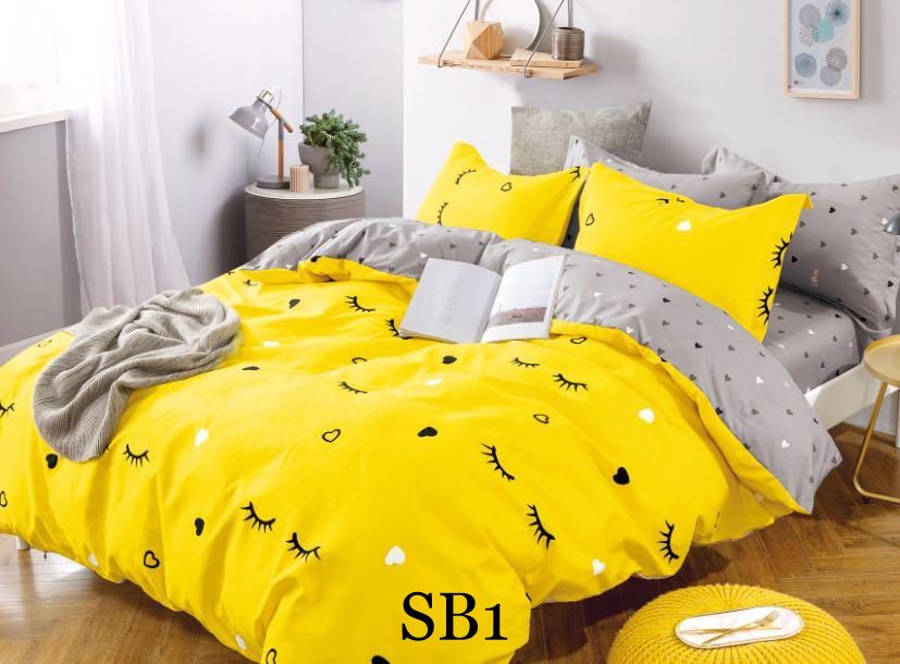 Lenjerie de pat o persoana 4 piese Finet cod-SB1 2