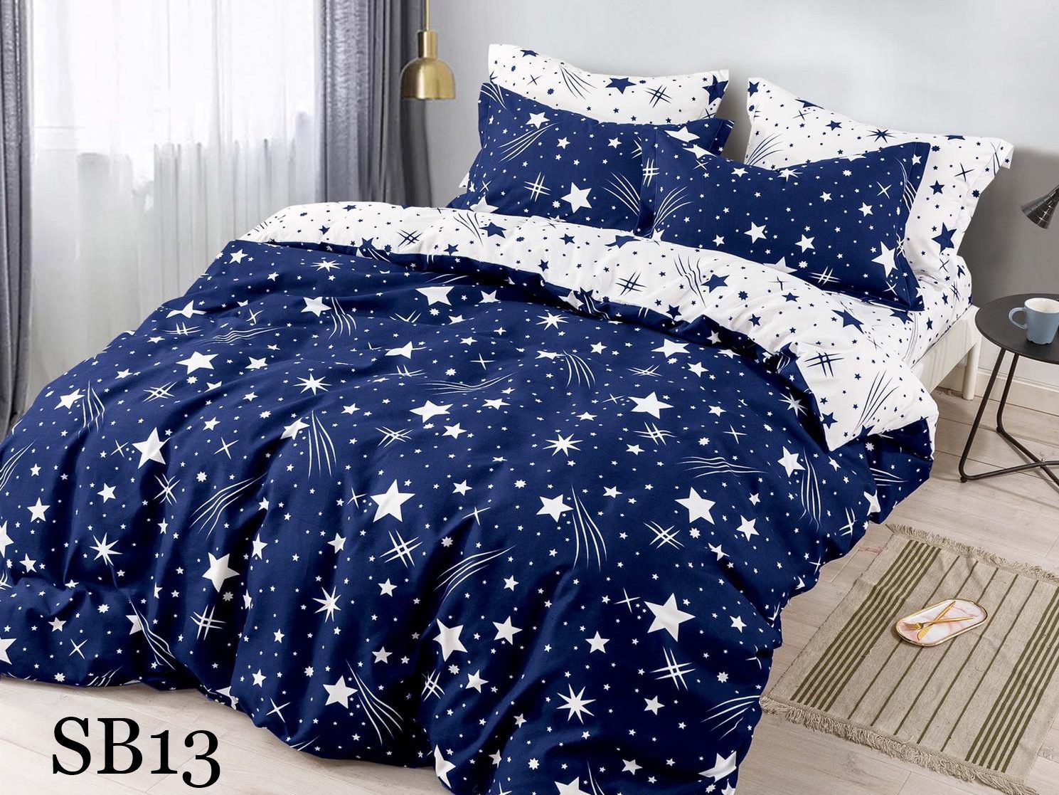 Lenjerie de pat o persoana 4 piese Finet cod-SB13 2