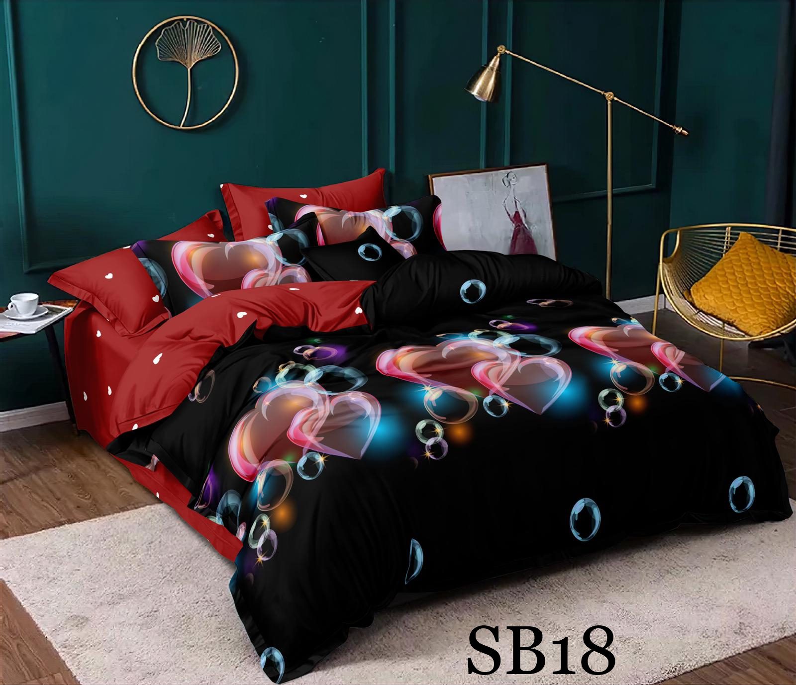 Lenjerie de pat o persoana 4 piese Finet cod-SB18 2