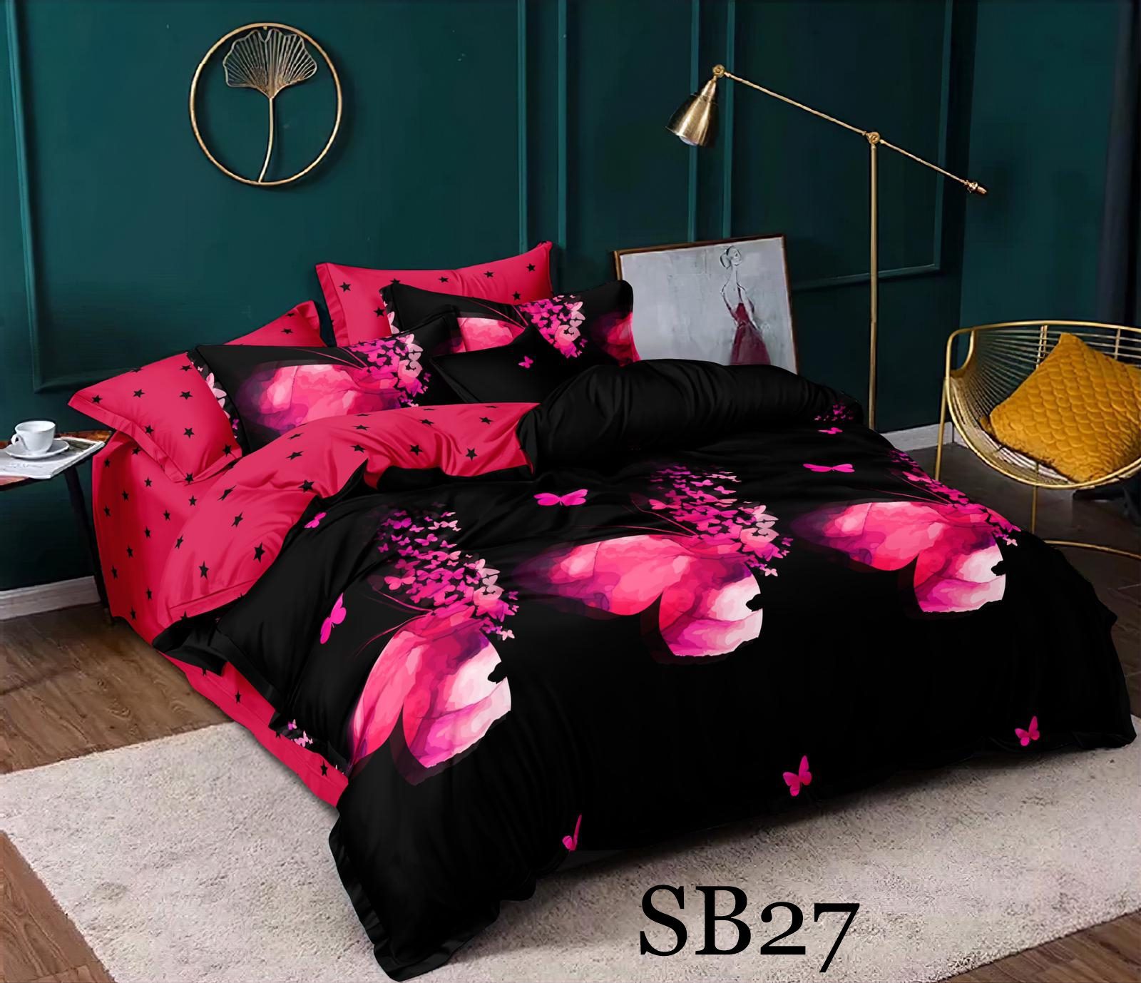 Lenjerie de pat o persoana 4 piese Finet cod-SB27 1