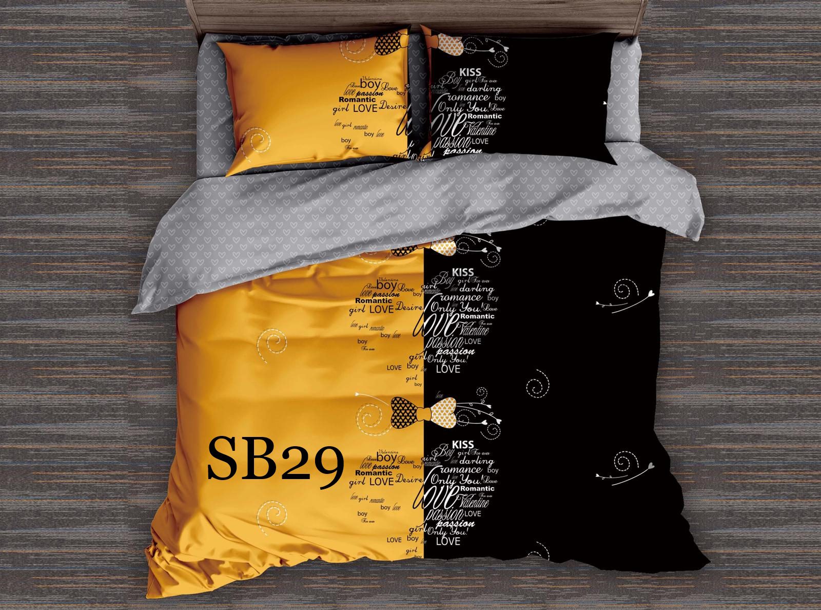 Lenjerie de pat o persoana 4 piese Finet cod-SB29 1