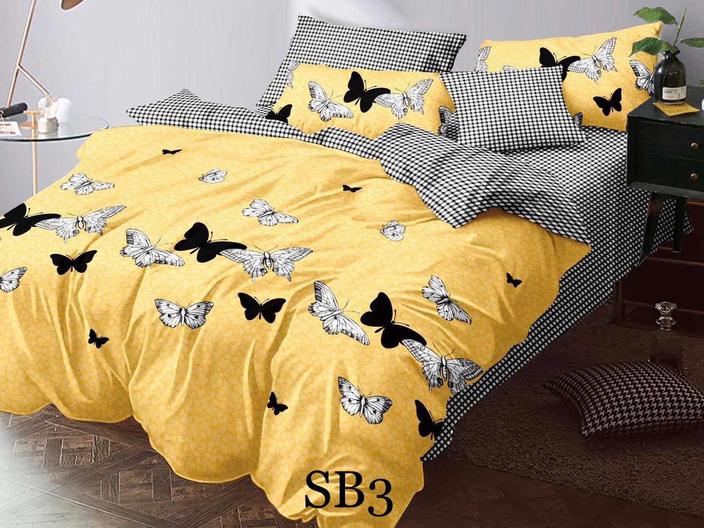 Lenjerie de pat o persoana 4 piese Finet cod-SB3 2