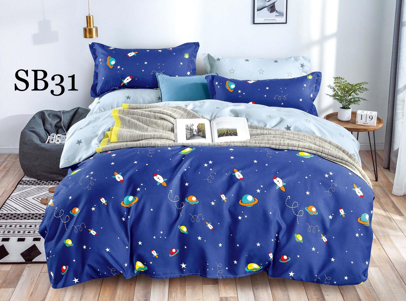 Lenjerie de pat o persoana 4 piese Finet cod-SB31 1