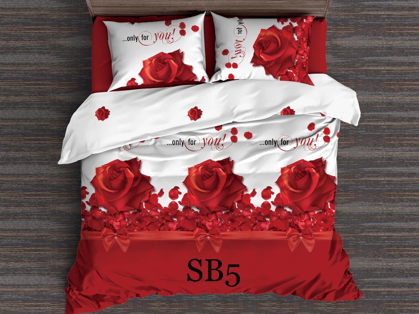 Lenjerie de pat o persoana 4 piese Finet cod-SB5 2