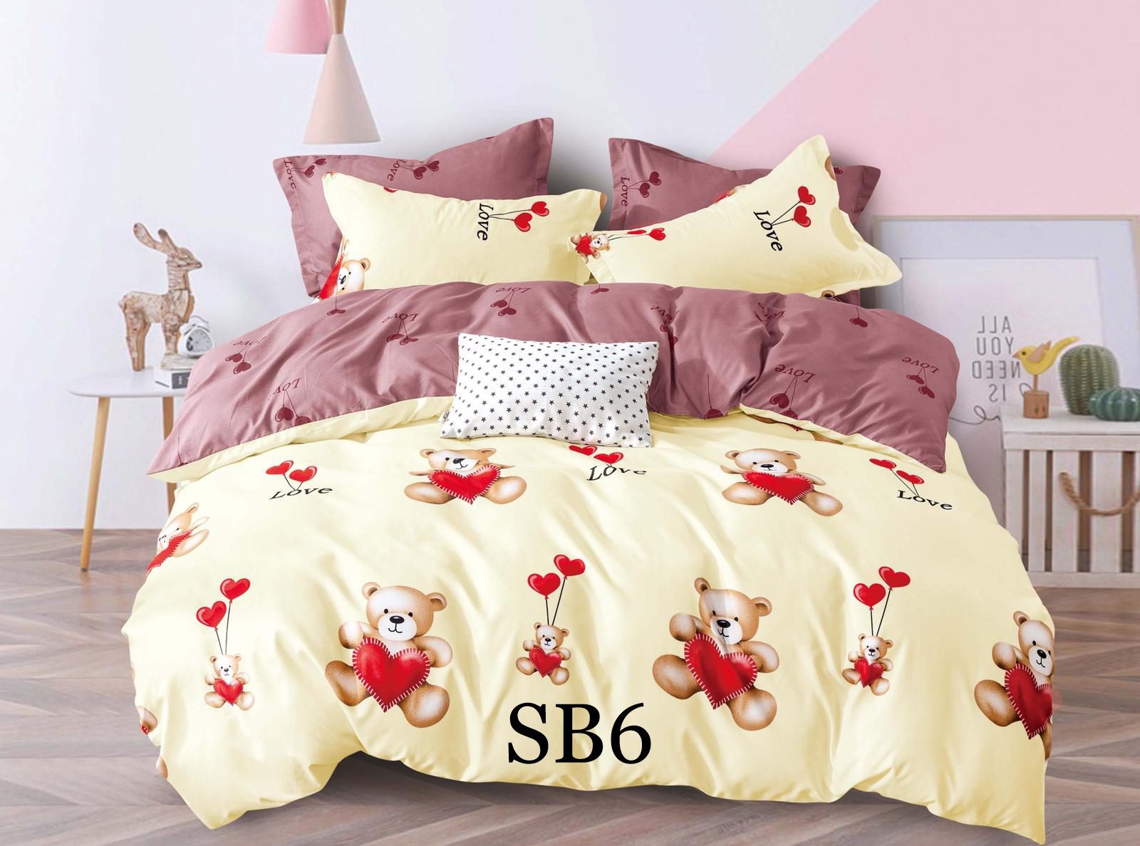 Lenjerie de pat o persoana 4 piese Finet cod-SB6 2