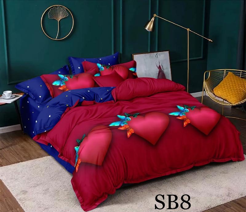 Lenjerie de pat o persoana 4 piese Finet cod-SB8 2