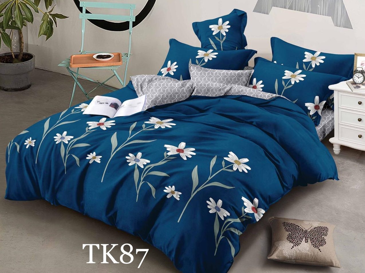 Lenjerie de pat Finet 6 piese cod-TK87 1 Lenjerie de pat Finet 6 piese cod-TK87 1