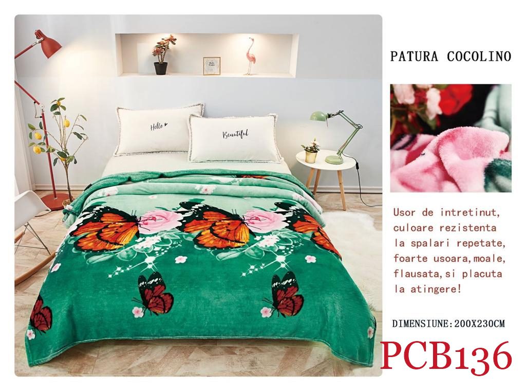Pătura pufoasă COCOLINO, 2 persoane PCB136 1
