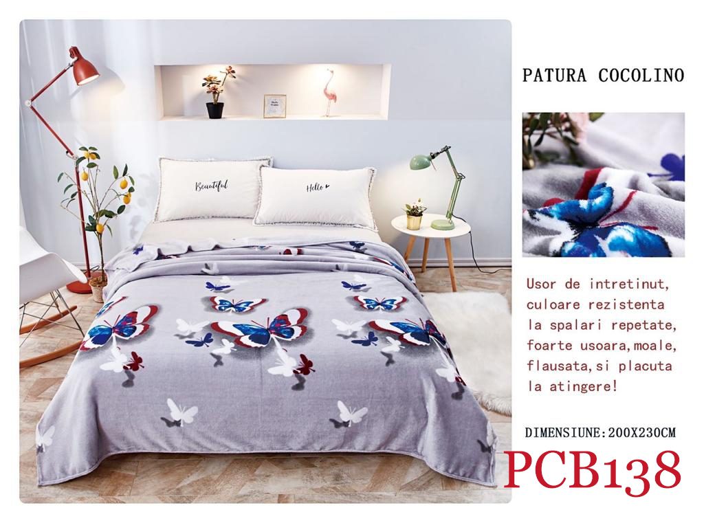 Pătura pufoasă COCOLINO, 2 persoane PCB138 1