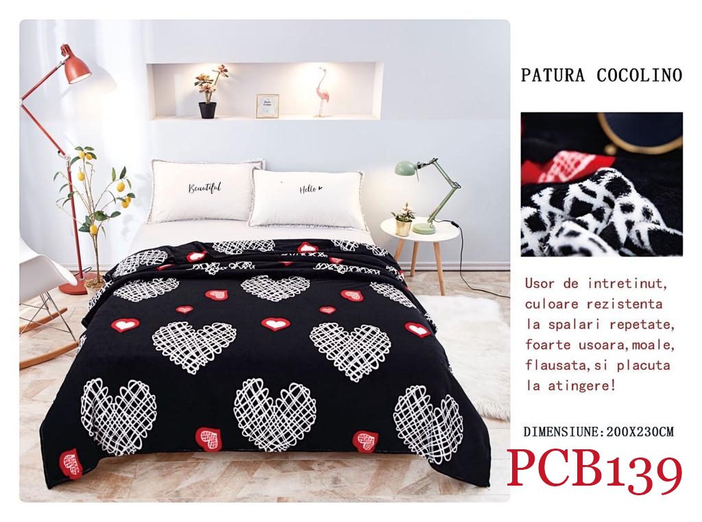 Pătura pufoasă COCOLINO, 2 persoane PCB139 1