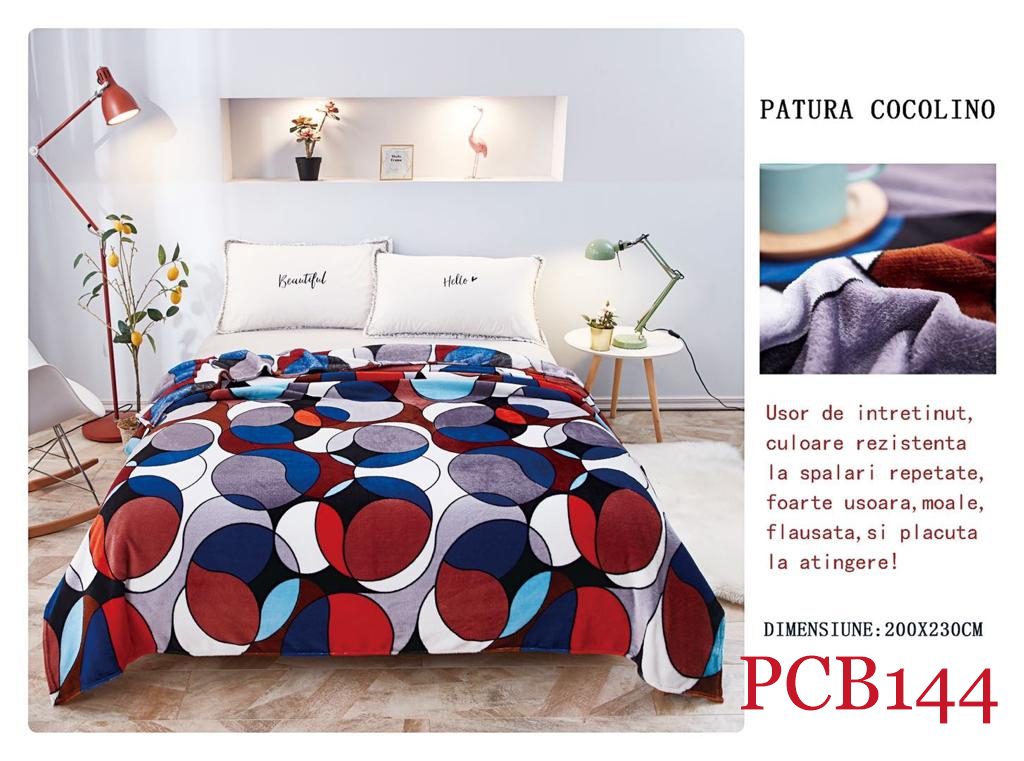 Pătura pufoasă COCOLINO, 2 persoane PCB144 1
