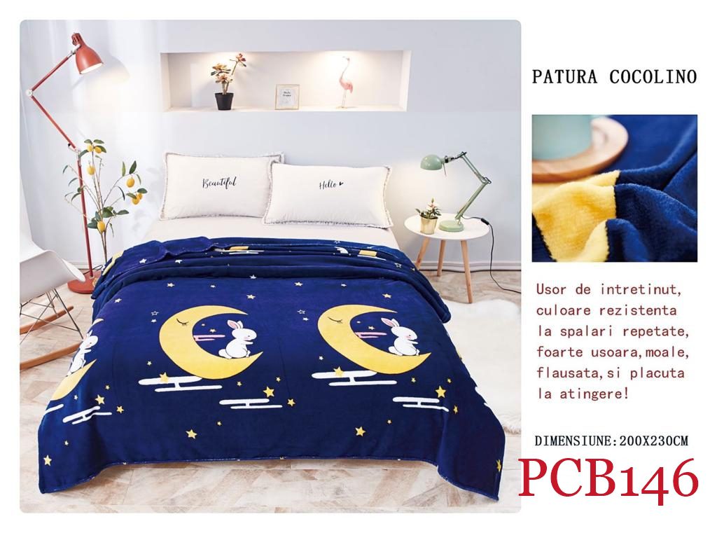 Pătura pufoasă COCOLINO, 2 persoane PCB146 1