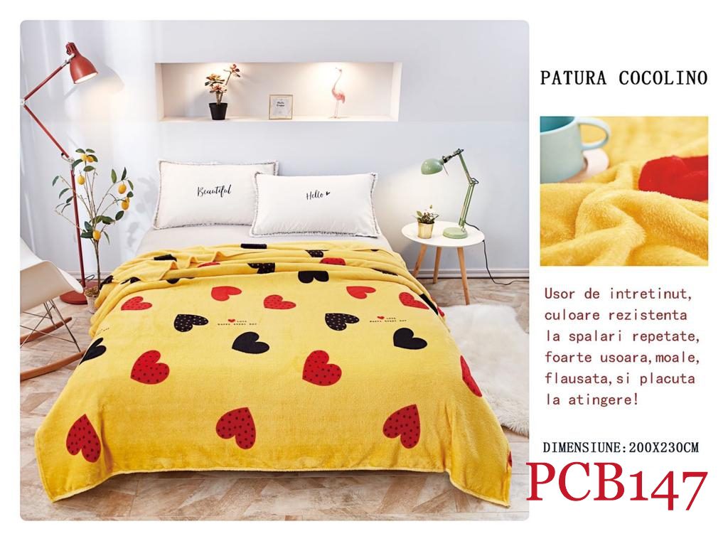 Pătura pufoasă COCOLINO, 2 persoane PCB147 1