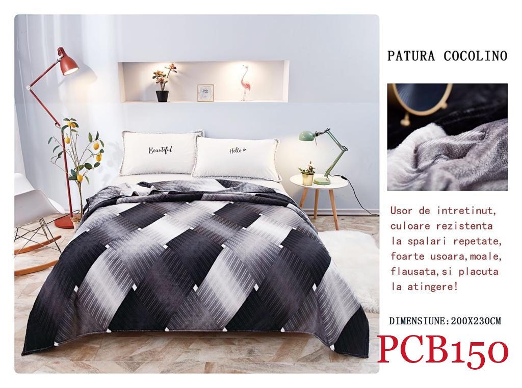 Pătura pufoasă COCOLINO, 2 persoane PCB150 1