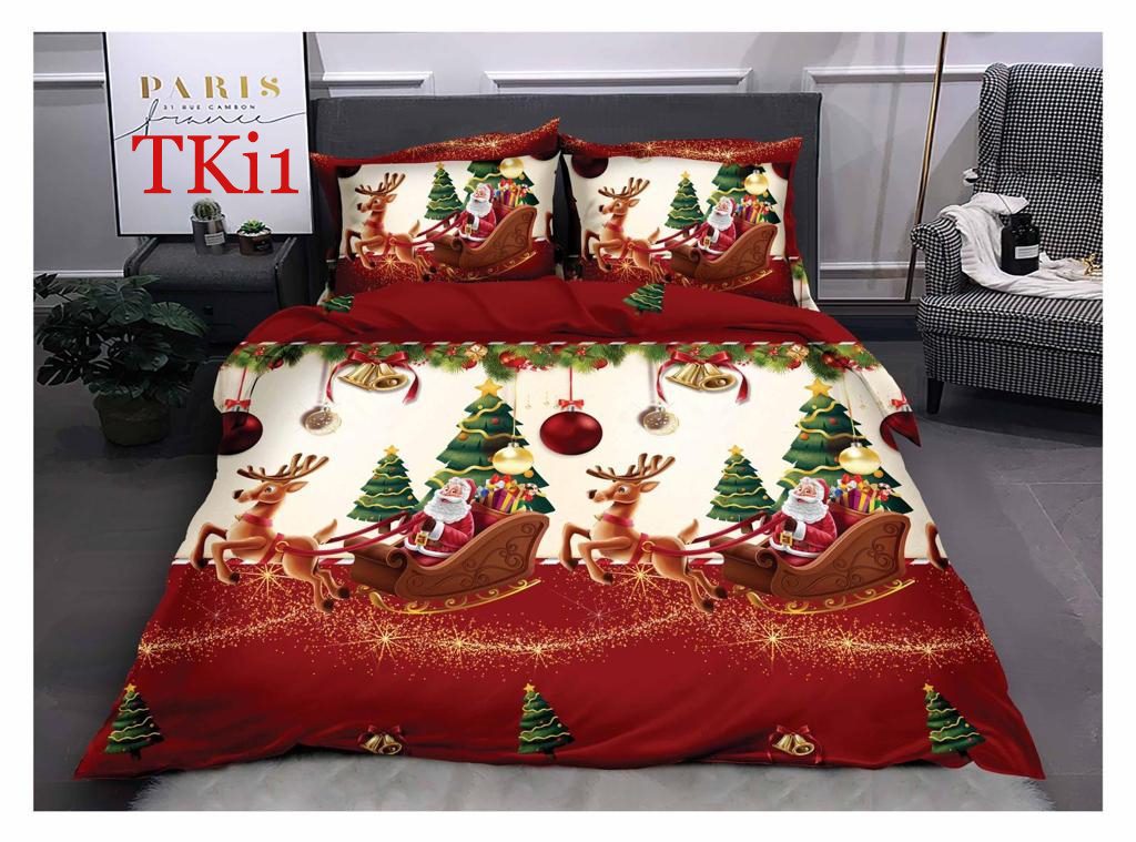 Lenjerie de pat Finet 6 piese CRACIUN cod-TKi1 2
