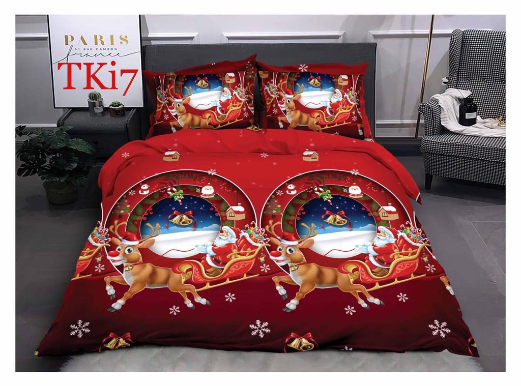 Lenjerie de pat Finet 6 piese CRACIUN cod-TKi7 1