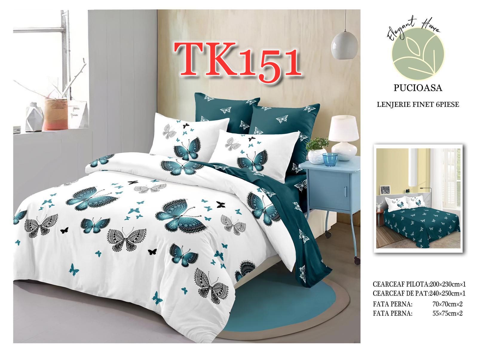 Lenjerie de pat Finet 6 piese cod-TK151 1