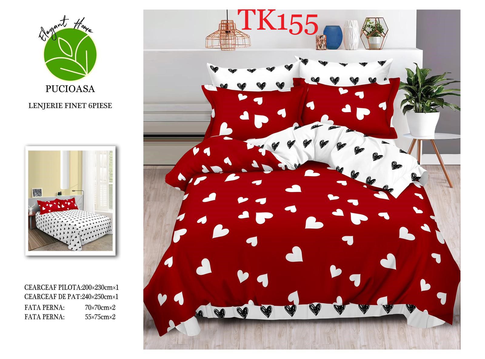 Lenjerie de pat Finet 6 piese cod-TK155 2