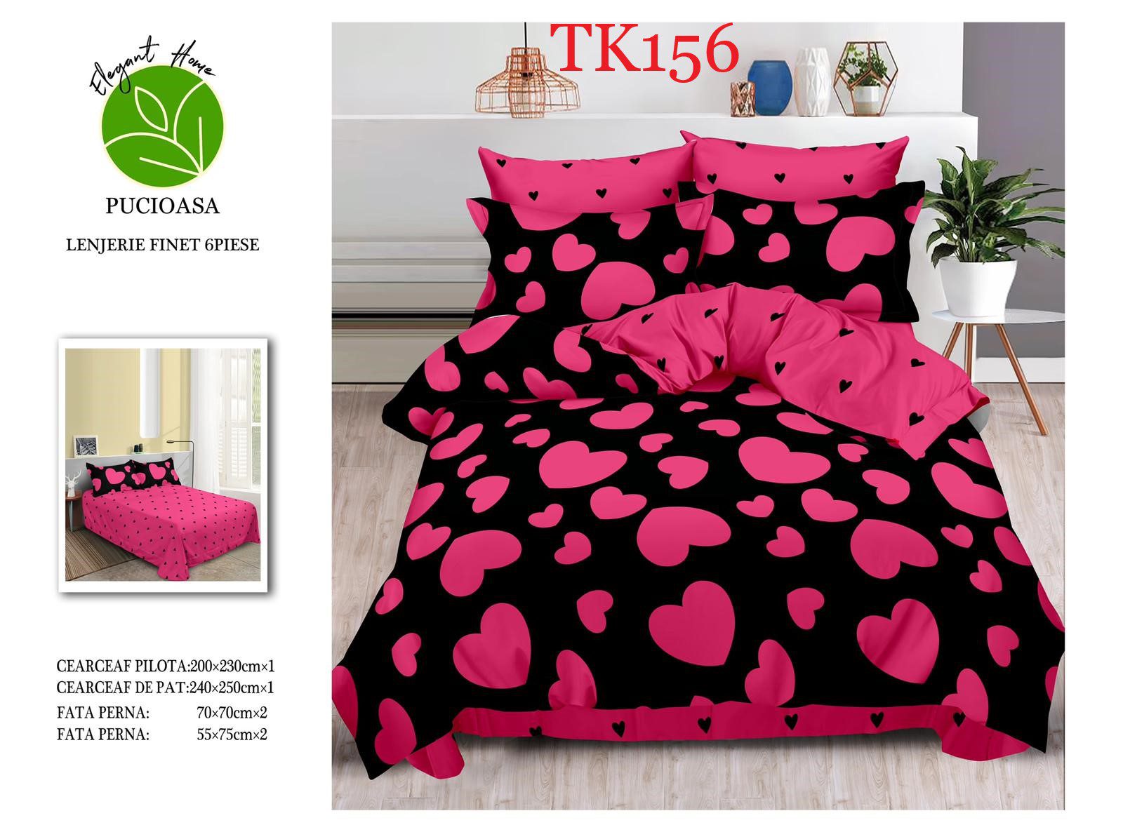 Lenjerie de pat Finet 6 piese cod-TK156 2