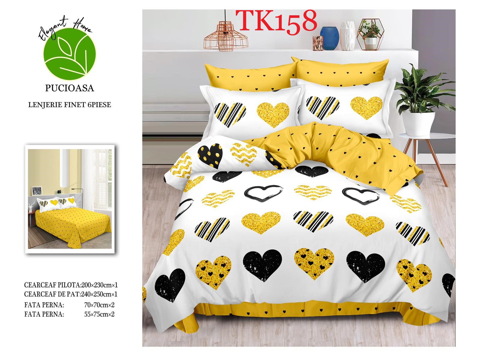 Lenjerie de pat Finet 6 piese cod-TK158 2