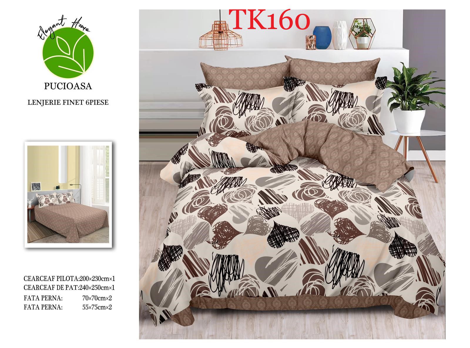 Lenjerie de pat Finet 6 piese cod-TK160 2