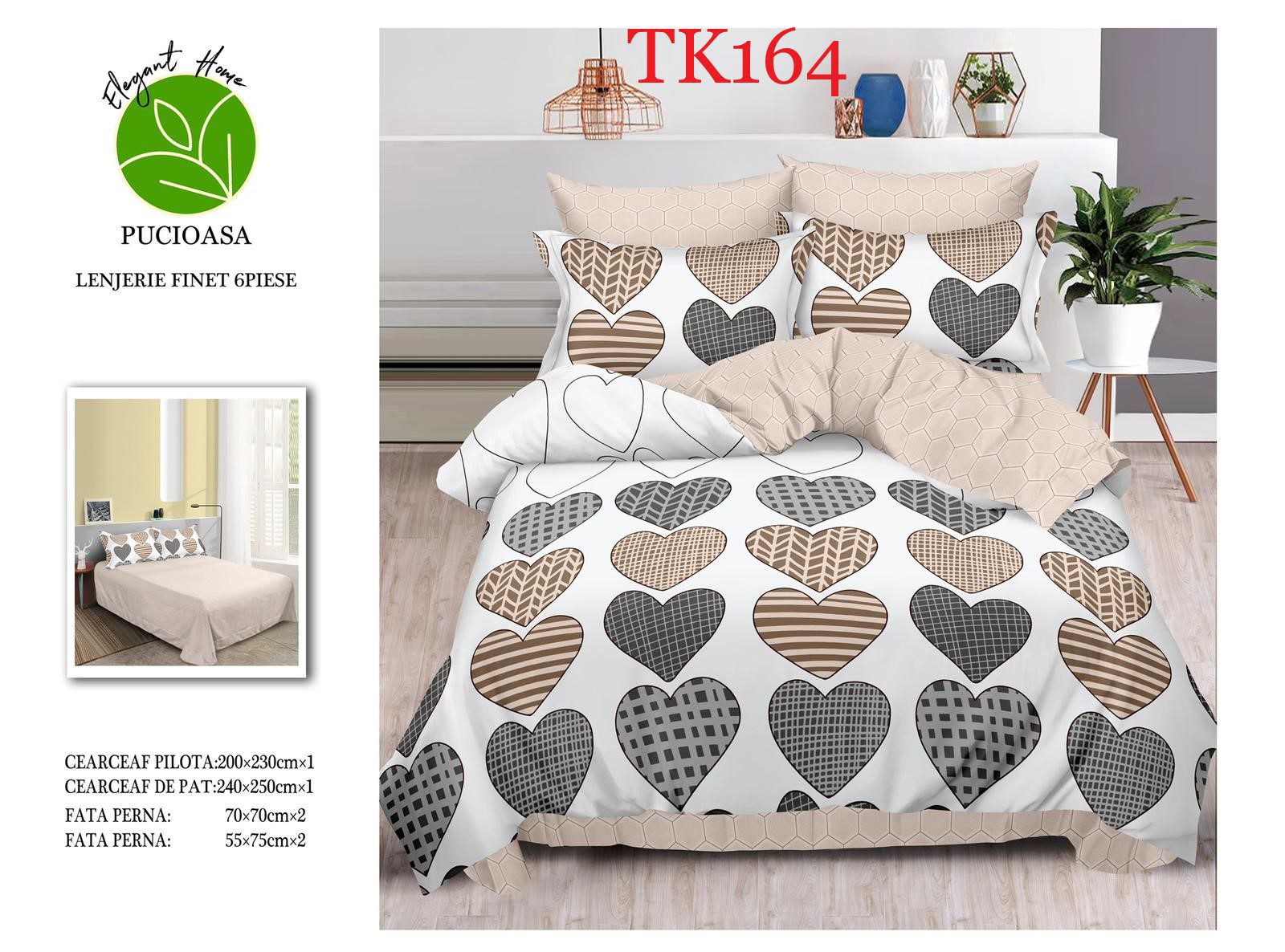 Lenjerie de pat Finet 6 piese cod-TK164 2