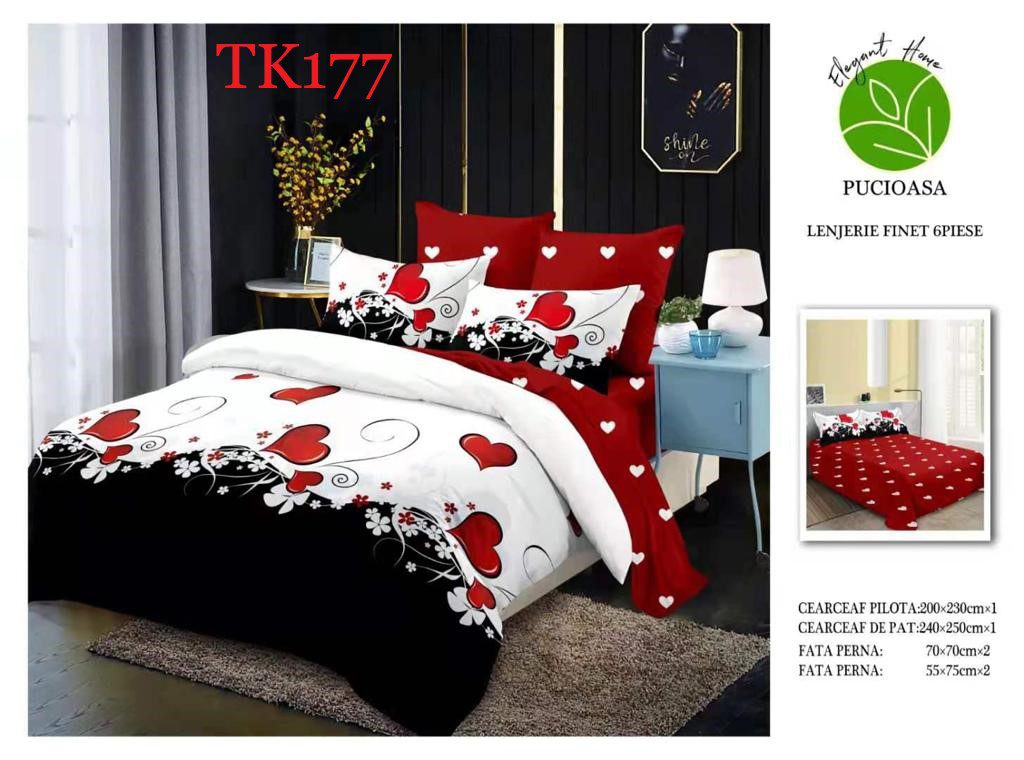 Lenjerie de pat Finet 6 piese cod-TK177 1