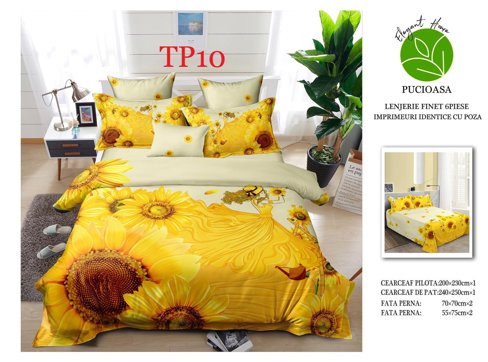 Lenjerie de pat IDENTICA cu POZA Finet 6 piese cod-TP10 1