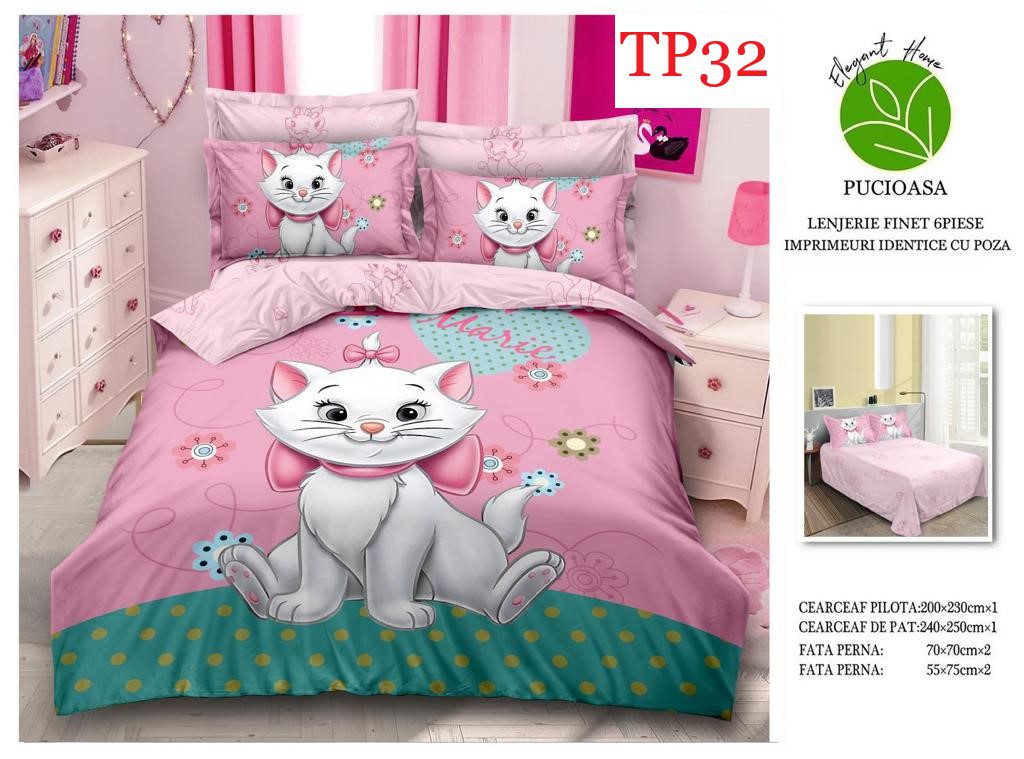 Lenjerie de pat IDENTICA cu POZA Finet 6 piese cod-TP32 2