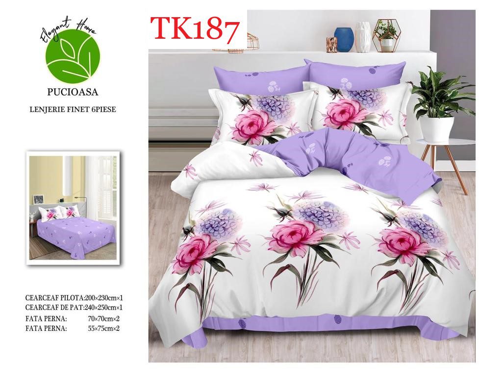 Lenjerie de pat Finet 6 piese cod-TK187 1