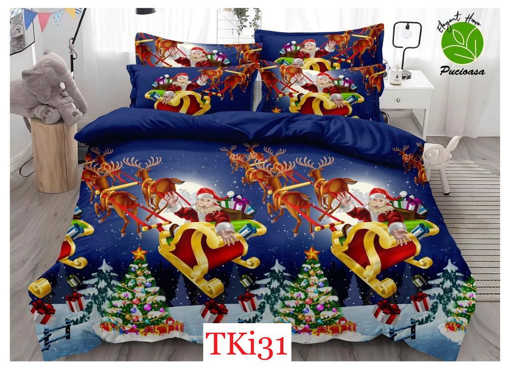 Lenjerie de pat Finet 6 piese CRACIUN cod-TKi31 1