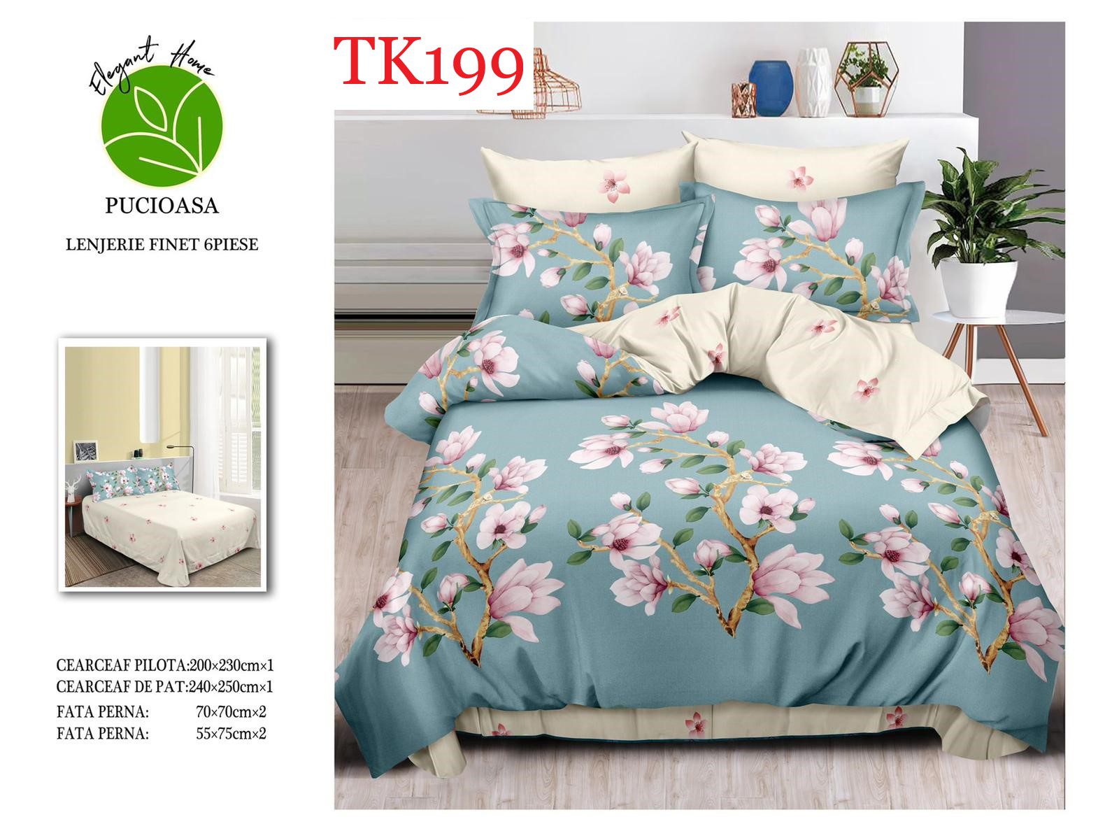 Lenjerie de pat Finet 6 piese cod-TK199 2