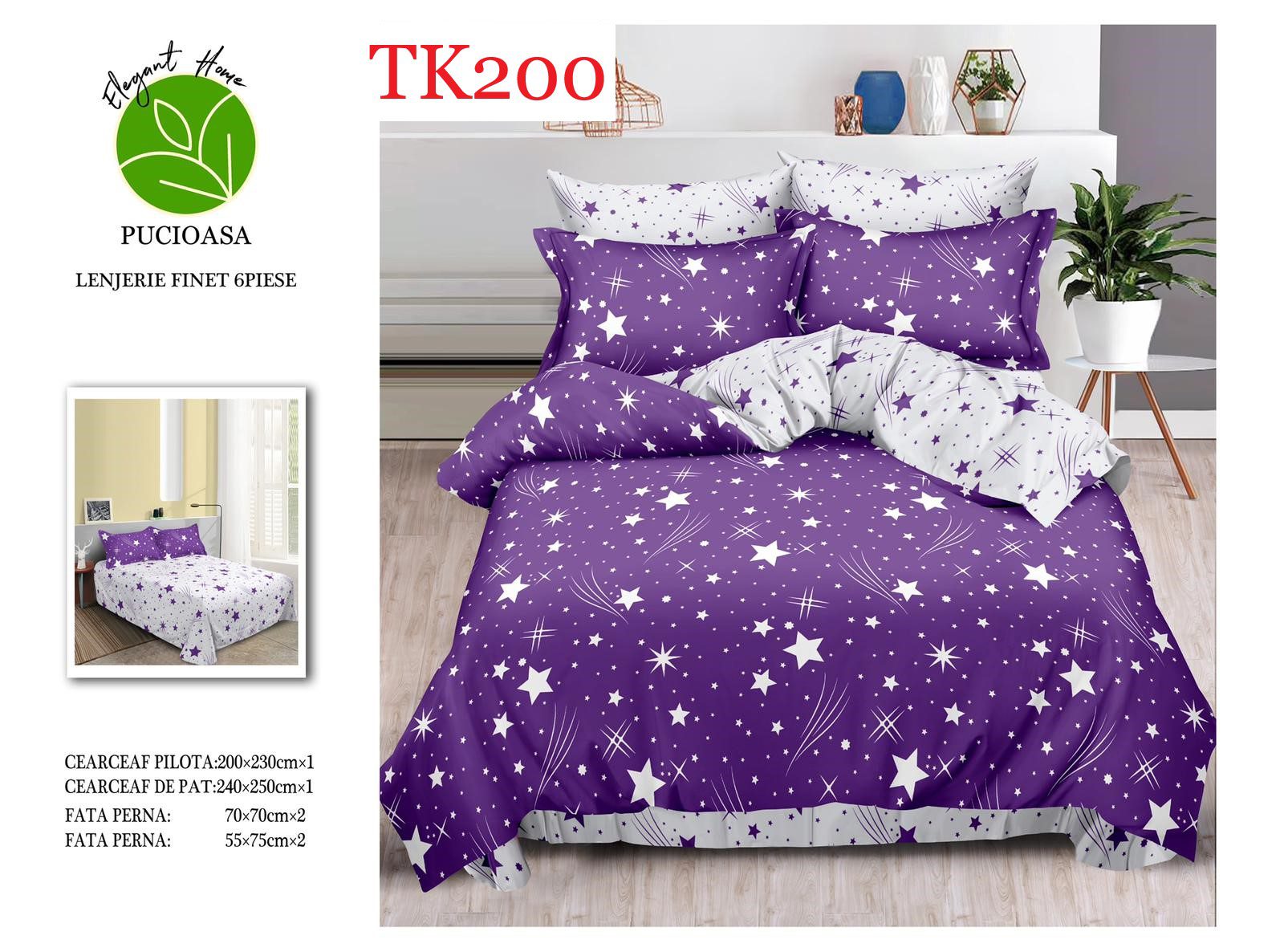 Lenjerie de pat Finet 6 piese cod-TK200 2