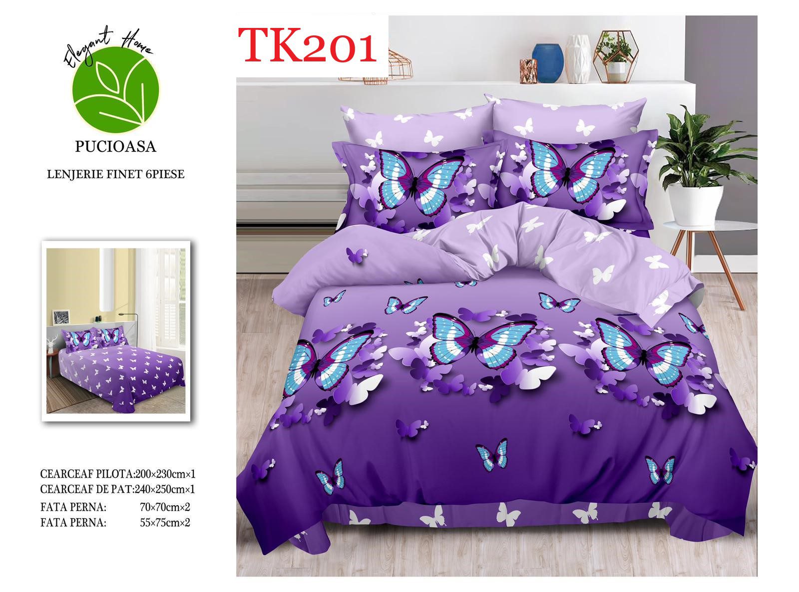 Lenjerie de pat Finet 6 piese cod-TK201 1