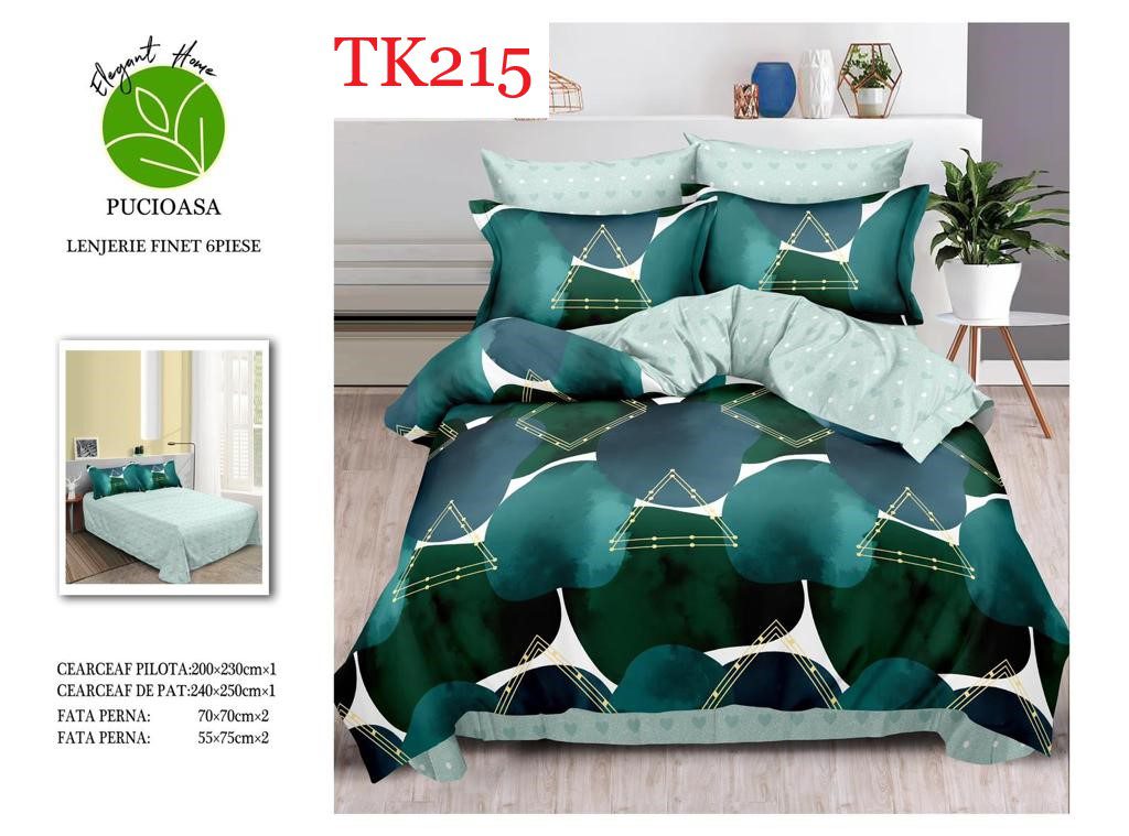Lenjerie de pat Finet 6 piese cod-TK215 2