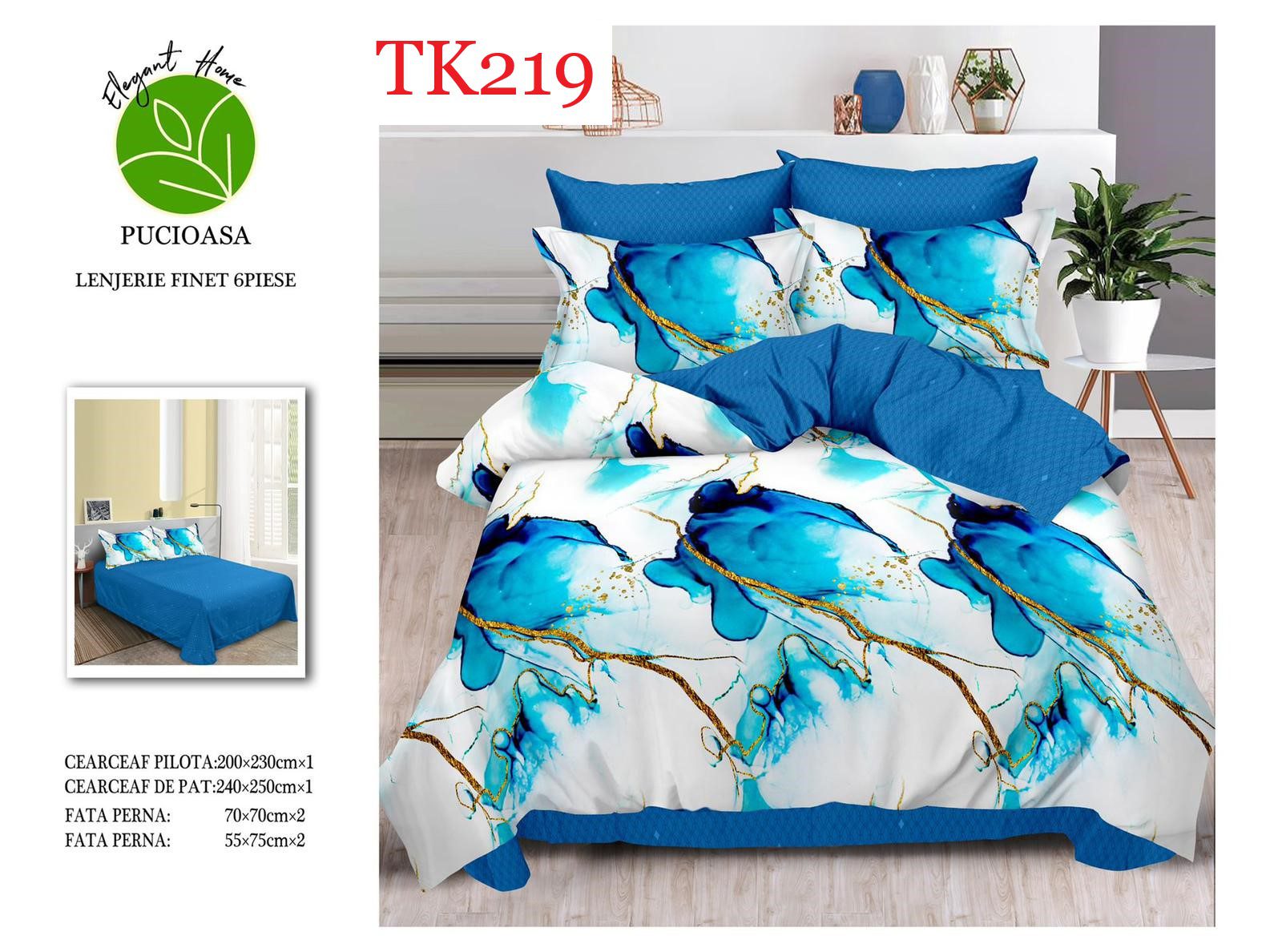 Lenjerie de pat Finet 6 piese cod-TK219 1