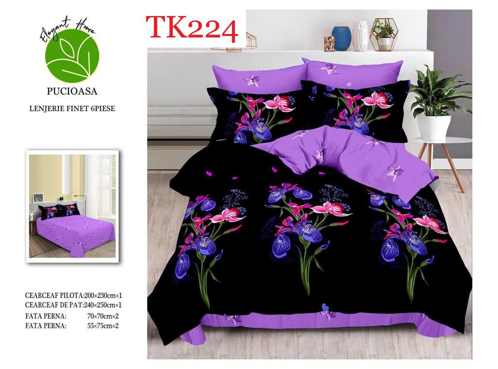 Lenjerie de pat Finet 6 piese cod-TK224 1