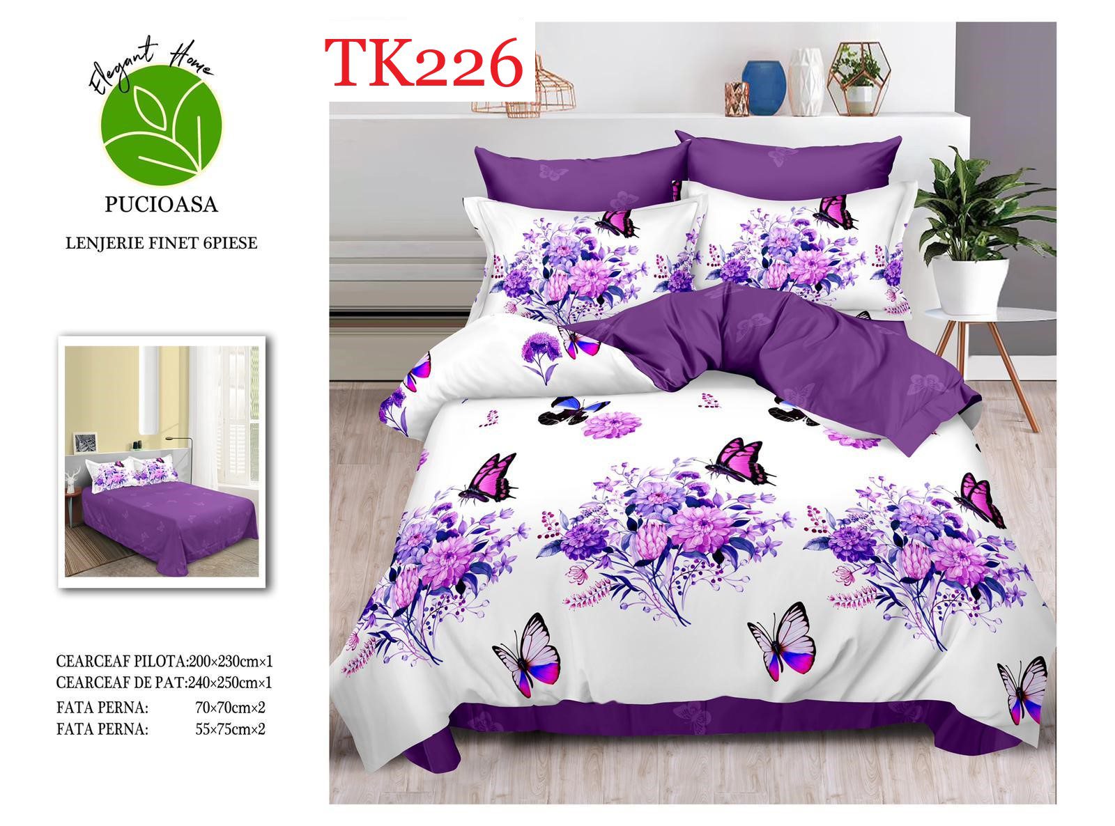 Lenjerie de pat Finet 6 piese cod-TK226 2