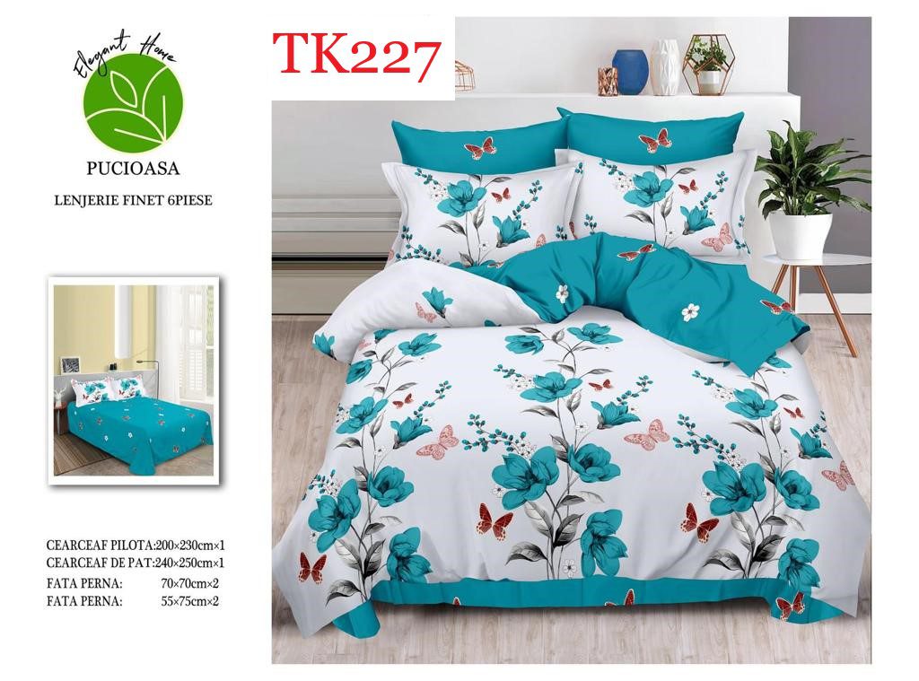 Lenjerie de pat Finet 6 piese cod-TK227 1