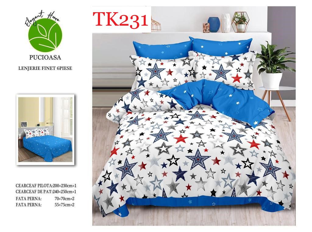 Lenjerie de pat Finet 6 piese cod-TK231 1