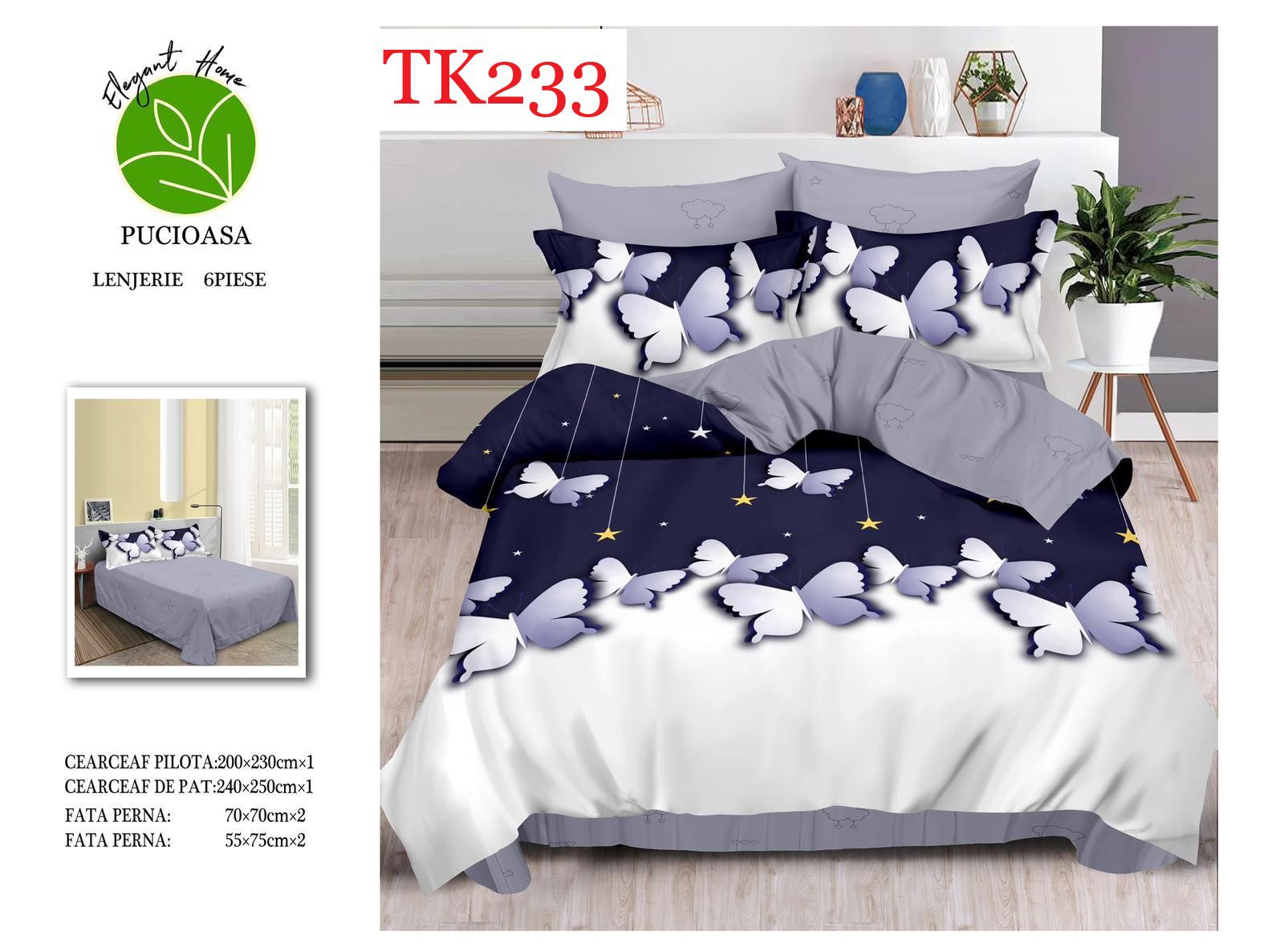 Lenjerie de pat Finet 6 piese cod-TK233 2