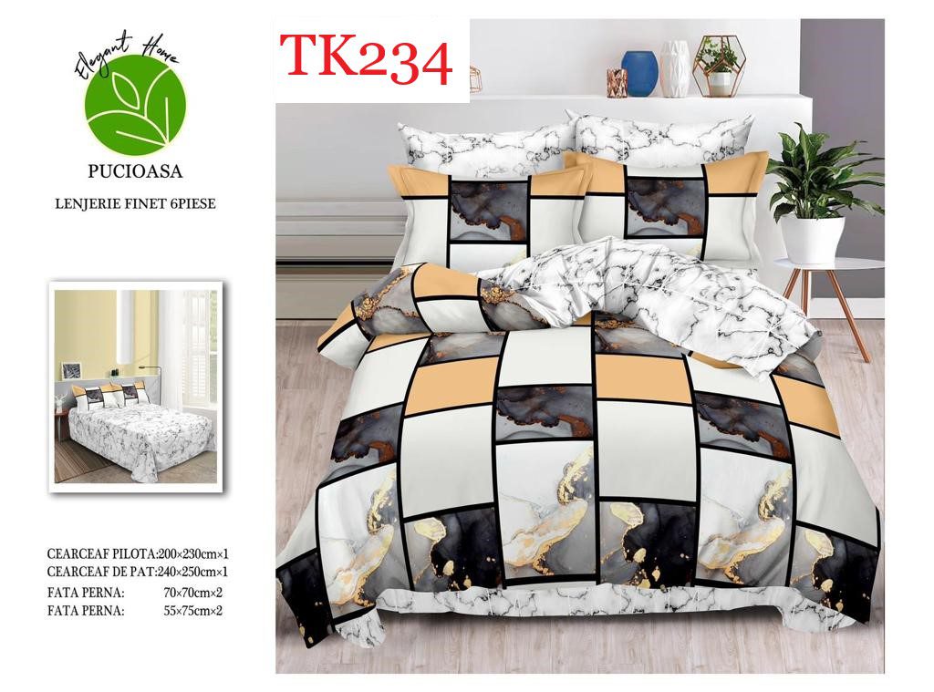 Lenjerie de pat Finet 6 piese cod-TK234 1